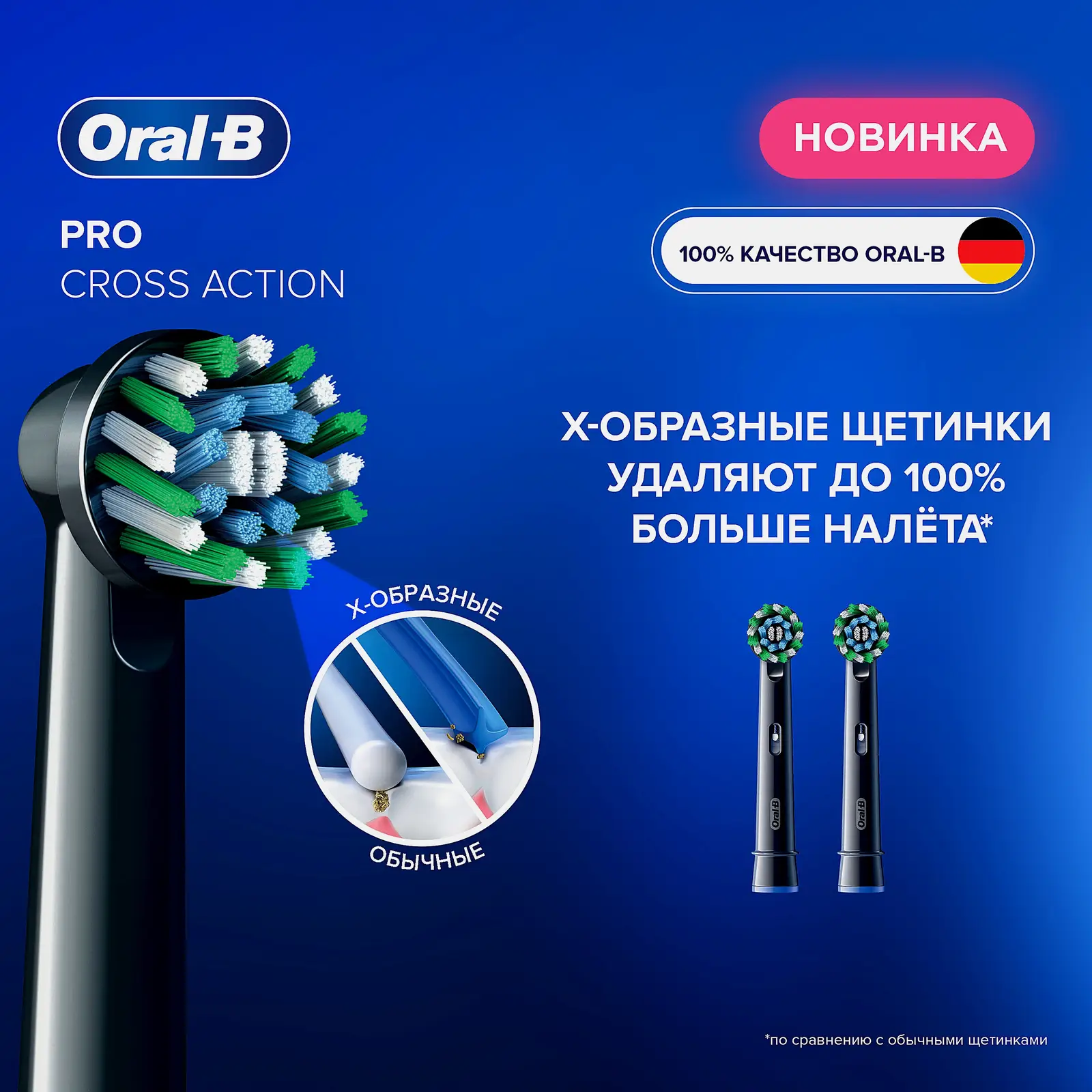 Насадка для электрической зубной щетки Oral-B Cross Action EB50BRB 2шт - фото 4