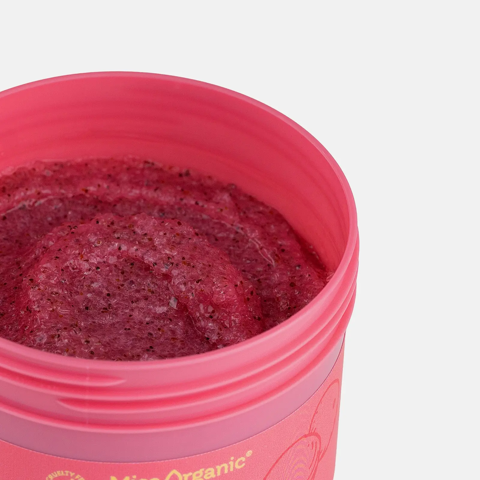 Скраб для тела Miss Organic сахарный тонизирующий супер сила грейпфрута и ягод асаии 140мл - фото 3
