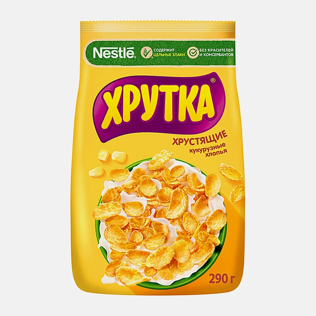 Хлопья кукурузные хрустящие Хрутка 290г Хлопья кукурузные хрустящие Хрутка 290г