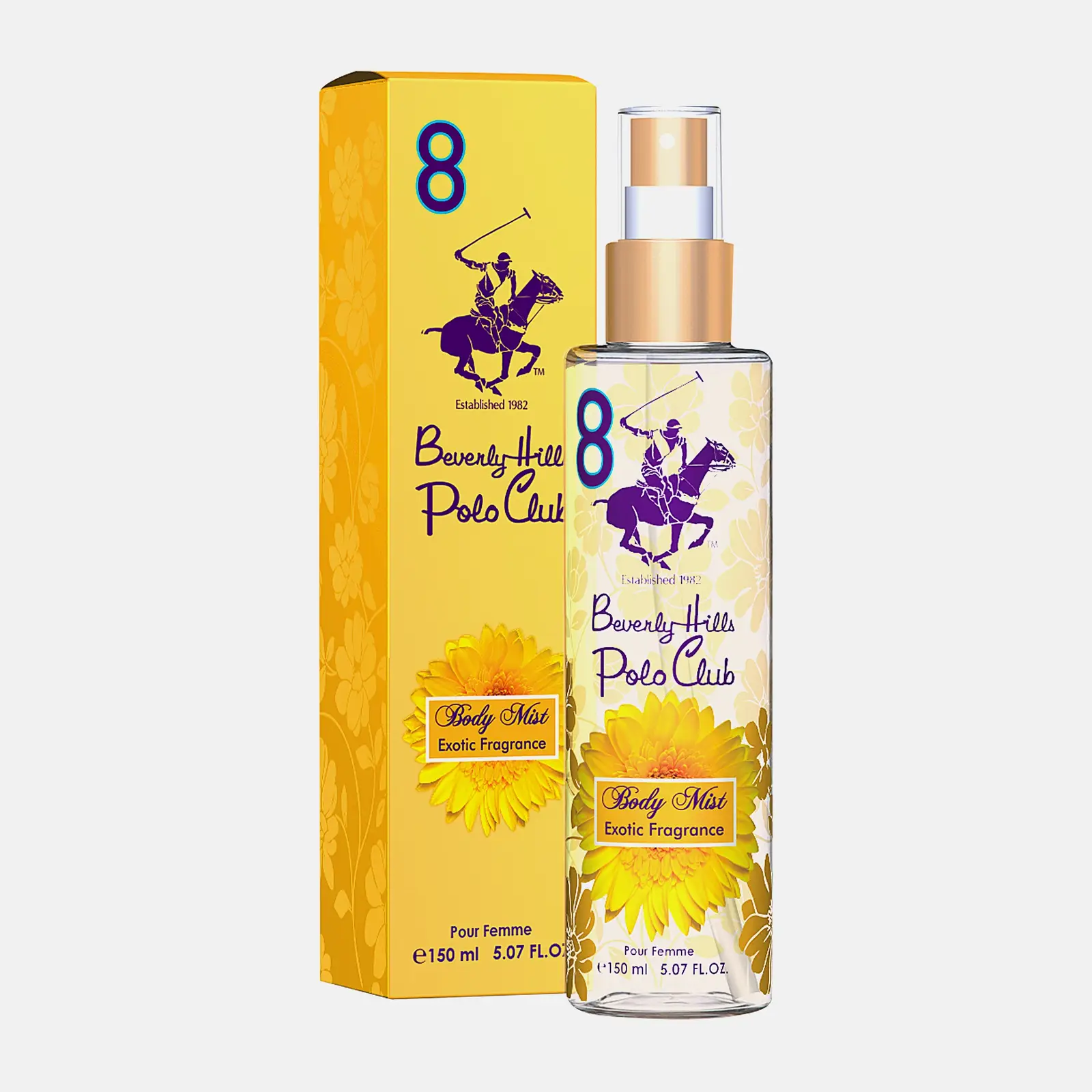 Парфюмерная дымка для тела №8 Beverly Hills Polo Club женская 150мл