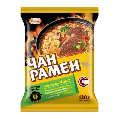 Изображение товара Лапша Доширак Чан Рамен Корейская с приправами 120г
