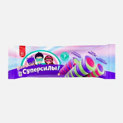 Фруктовый лед Мах Эскимо Суперсилы черешня малина лайм 67г