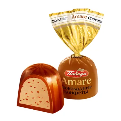 Изображение товара Конфеты Amare со вкусом варёной сгущенки и карамельной крошкой Победа Вкуса Изображение товара Конфеты Amare со вкусом варёной сгущенки и карамельной крошкой Победа Вкуса