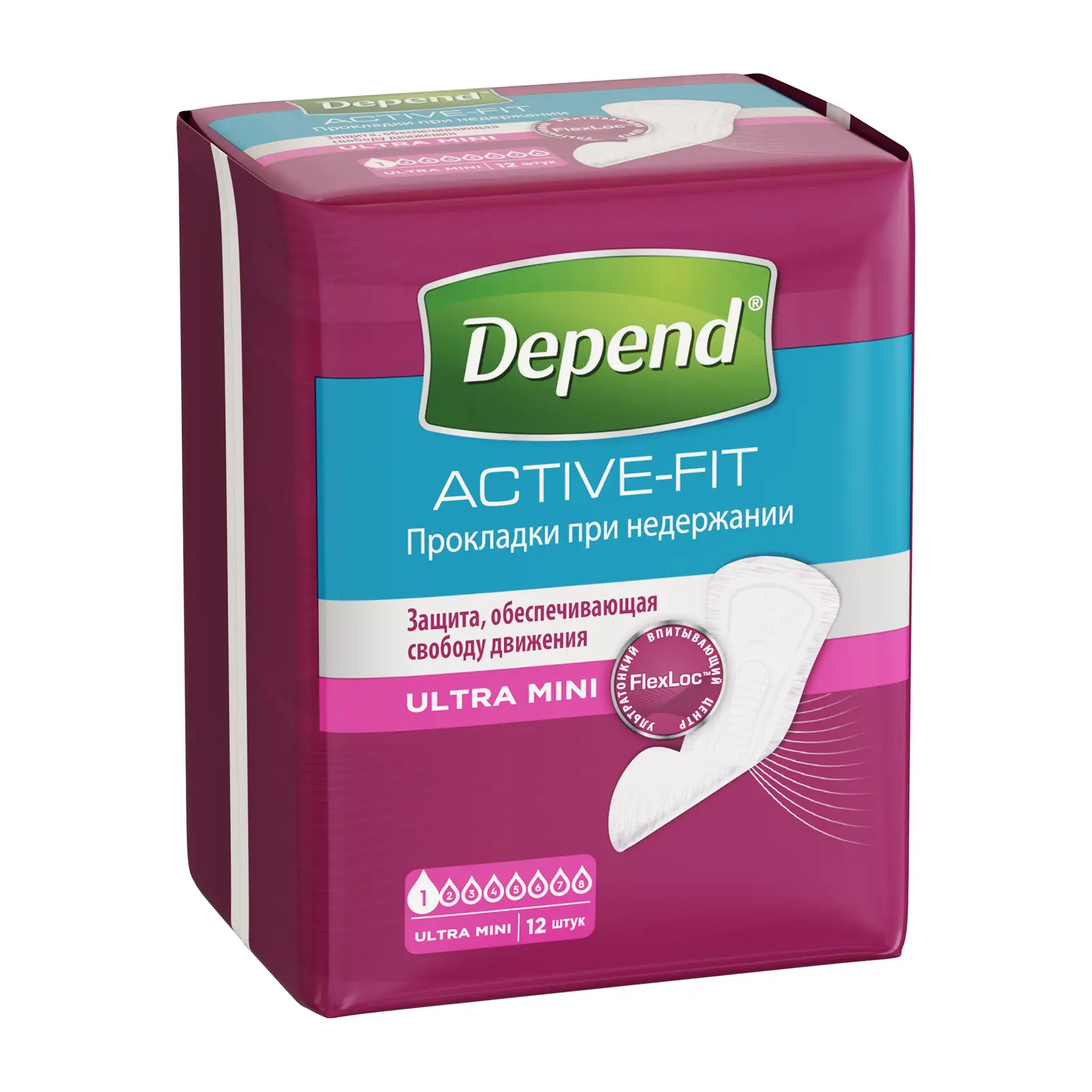 Прокладки Depend урологические ультра мини 12шт