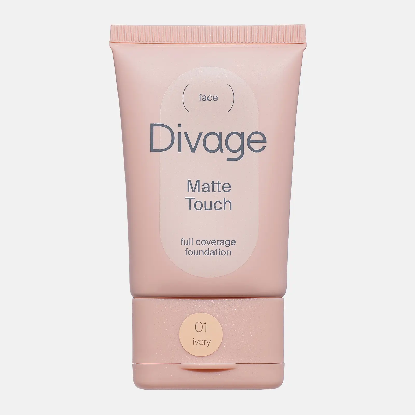 Тональный крем для лица тон 01 Слоновая кость Divage Matte Touch Foundation
