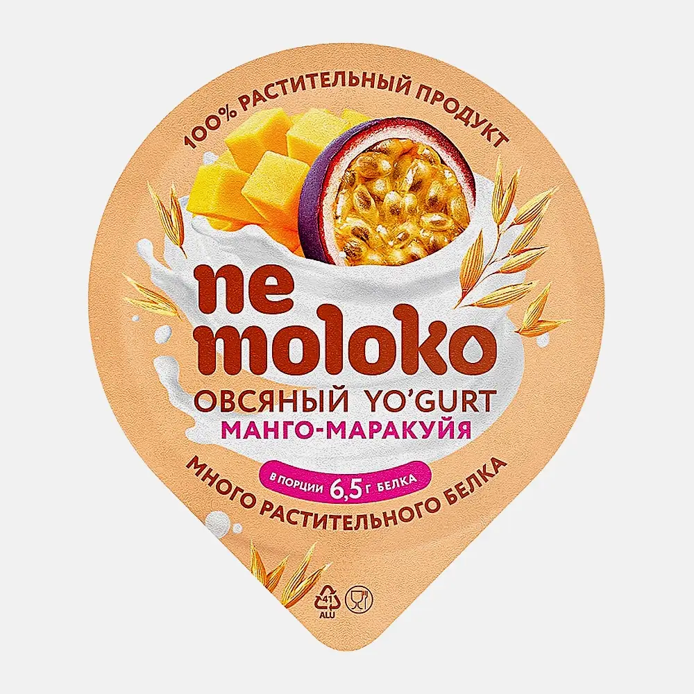 Изображение товара Продукт овсяный Nemoloko манго-маракуйя 130г