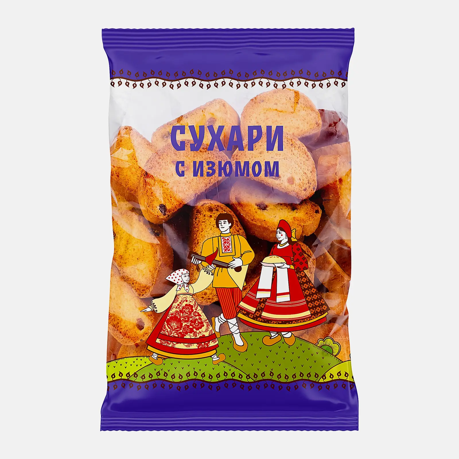 Сухари с изюмом 300г