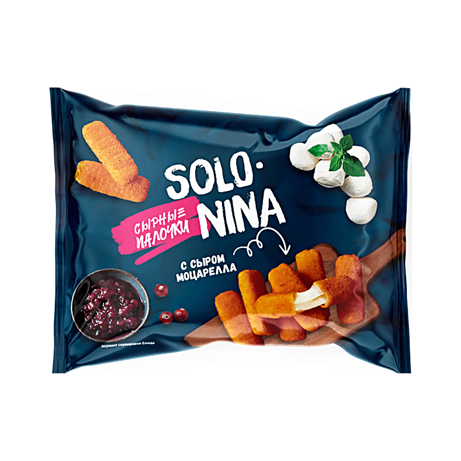 Изображение товара Сырные палочки Solonina из моцареллы в панировке 300г вкусная закуска