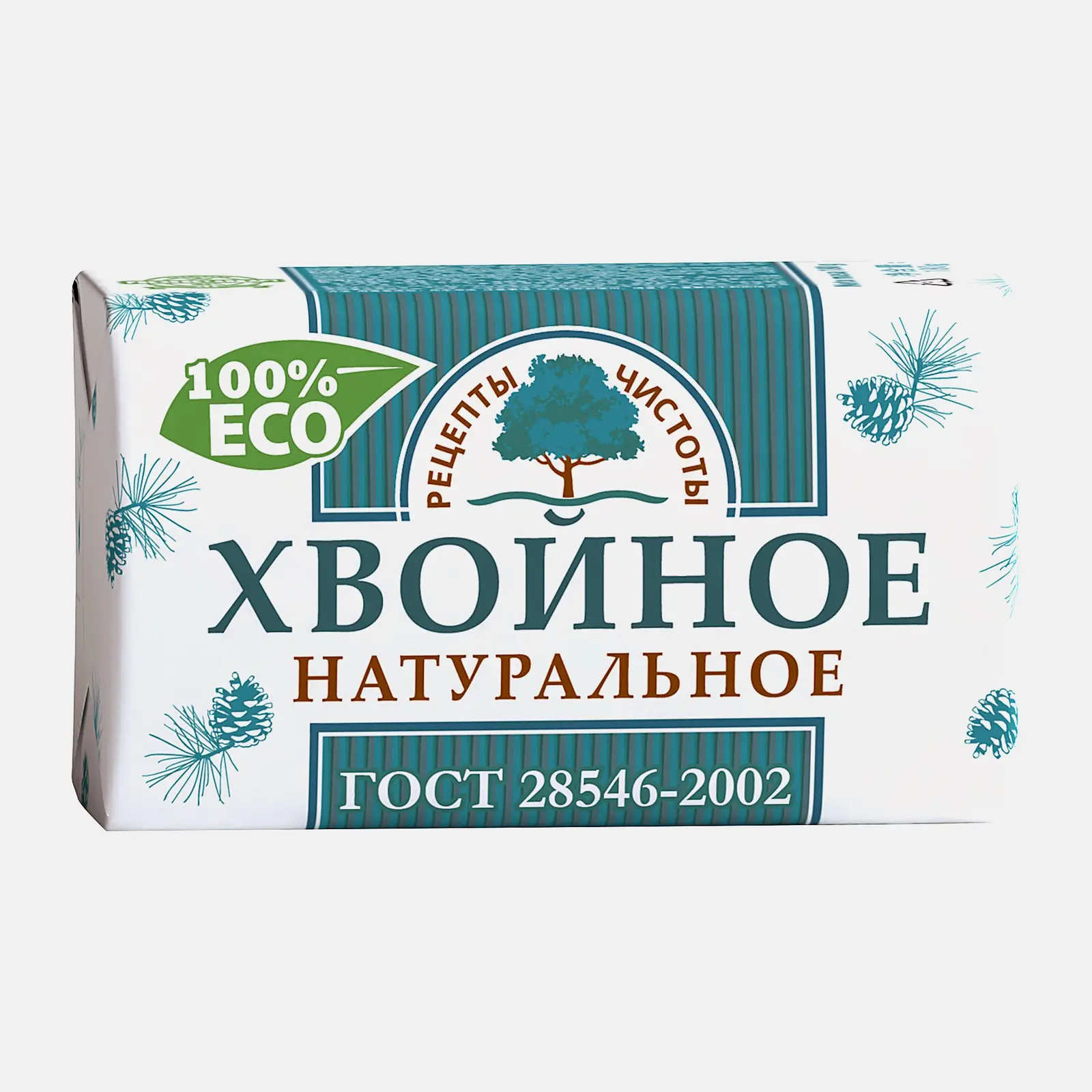 Изображение товара Мыло Рецепты чистоты Хвойное 200г для рук и лица