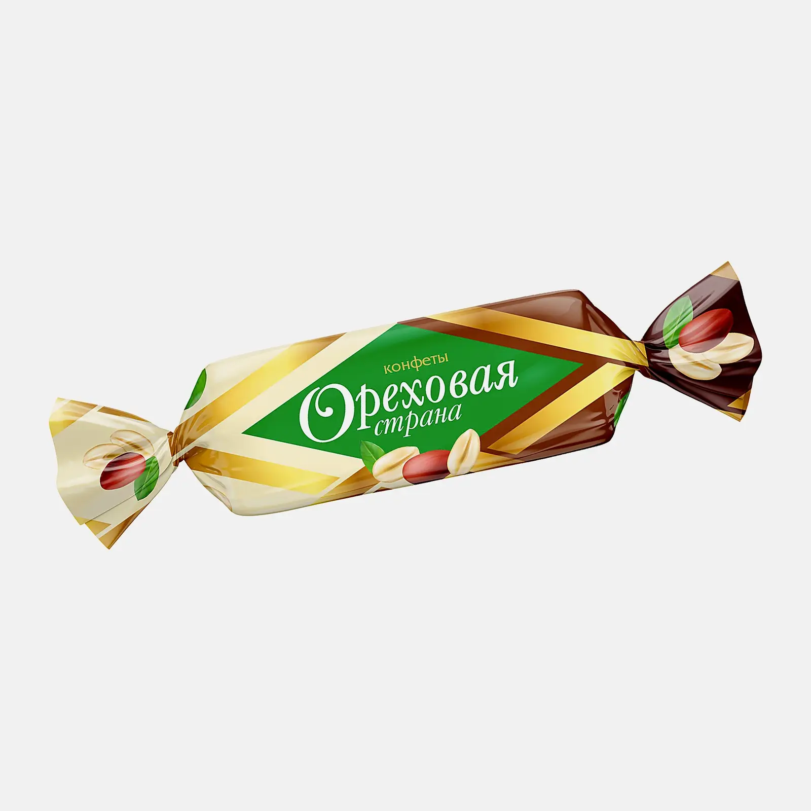 Изображение товара Конфеты глазированные Ореховая страна 0.3 кг с орехами и какао-глазурью