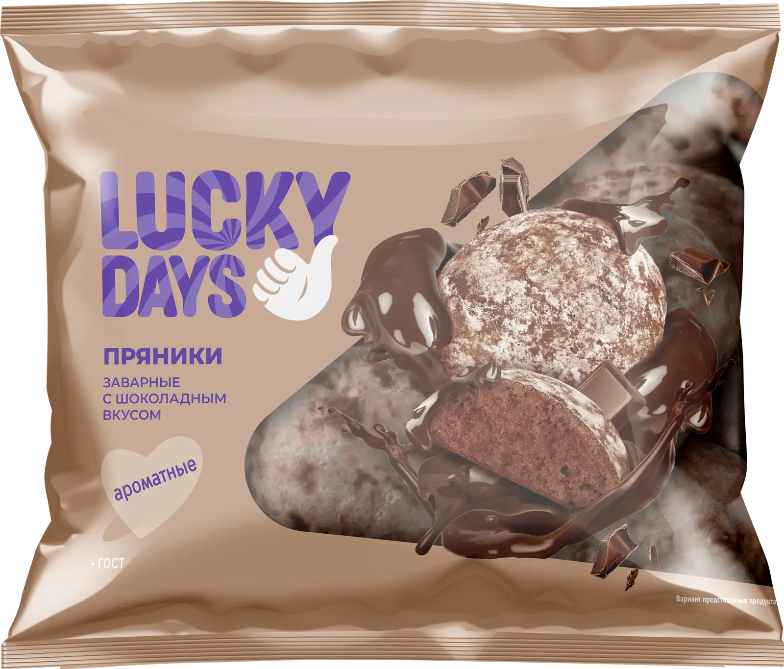 Пряники Lucky Days с шоколадным вкусом 400г - Магнит-Продукты