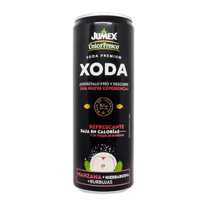 Изображение товара Газированный напиток Jumex Xoda с яблоком и мятой 355 мл Изображение товара Газированный напиток Jumex Xoda с яблоком и мятой 355 мл