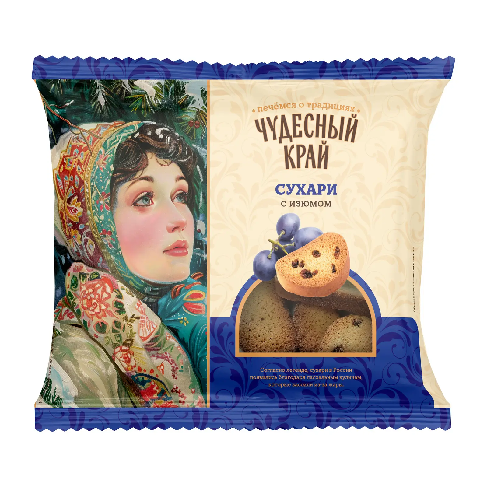 Изображение товара Сухари с изюмом Чудесный край 300г