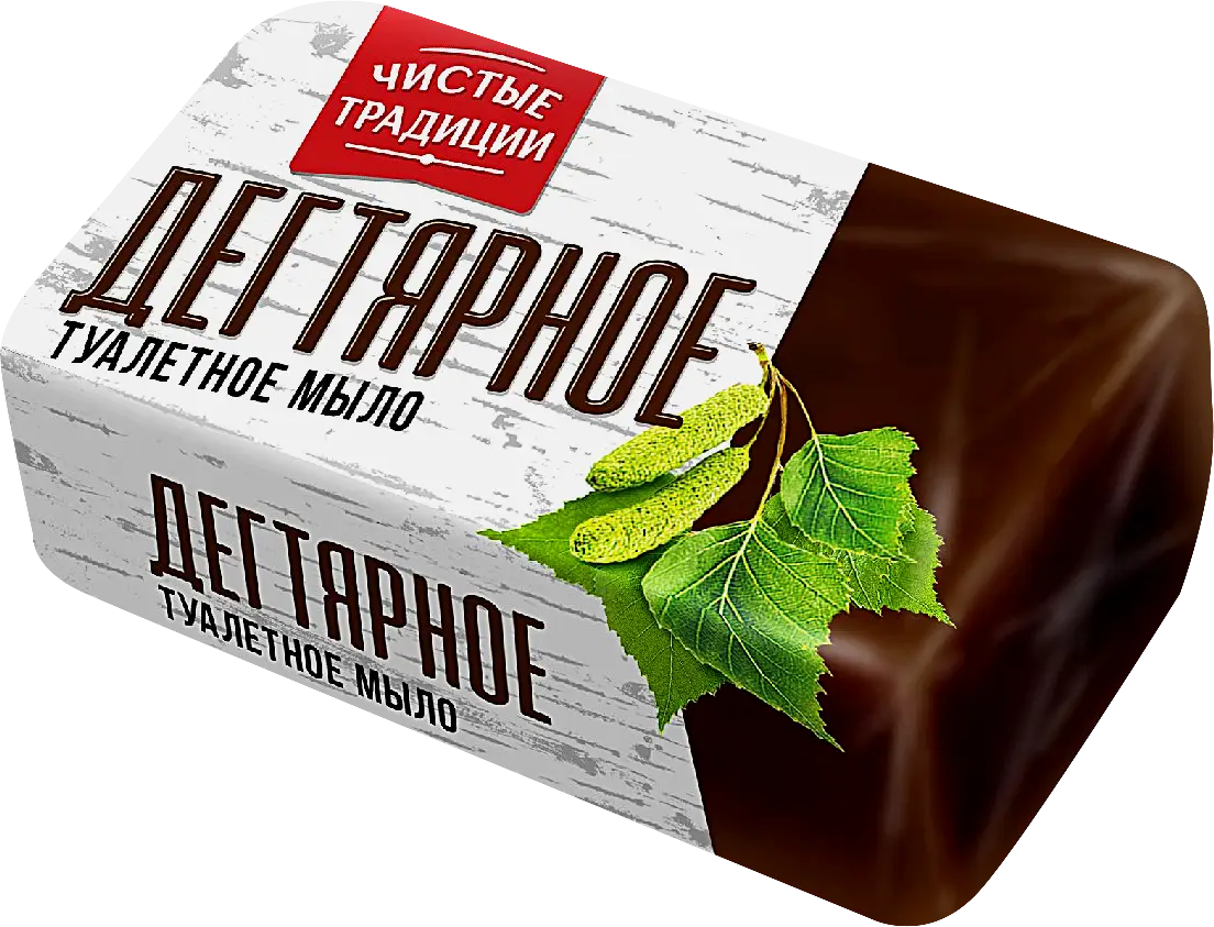 Изображение товара Мыло Чистые традиции туалетное Дегтярное твердое 140г
