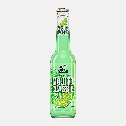 Пивной напиток Relax Mojito Classic нефильтрованный пастеризованный 5.5% 330мл