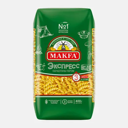 Макароны Makfa Спиральки экспресс 400г