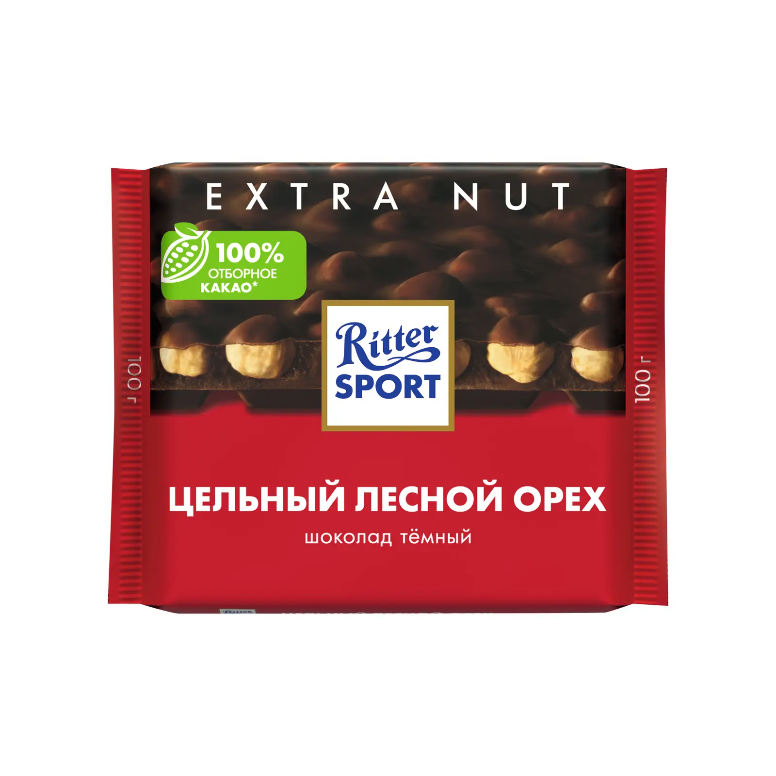 Шоколад Ritter Sport Темный Цельный лесной орех 50% 100г - Магнит-Продукты