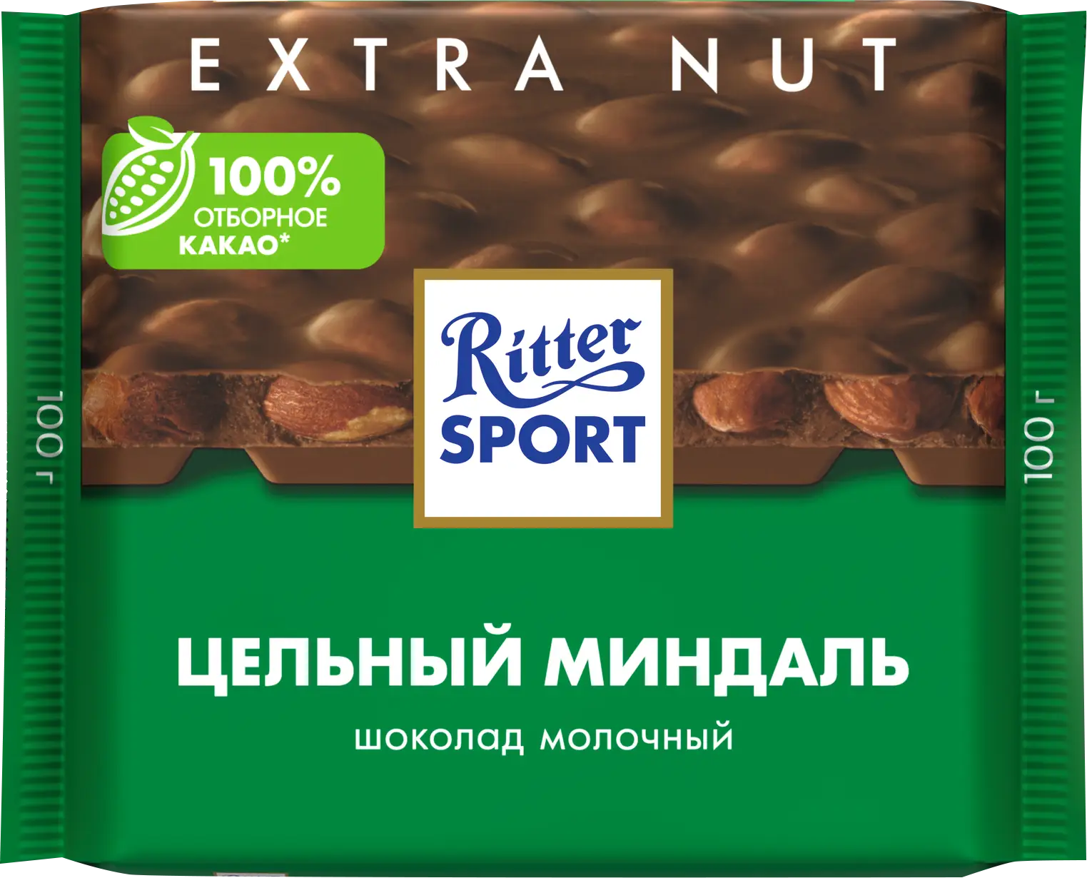 Шоколад Ritter Sport Молочный Цельный миндаль 100г - Магнит-Продукты