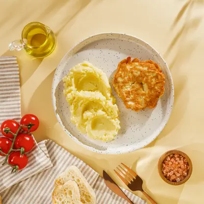 Изображение товара Шницель куриный с картофельным пюре М Кухня 220г