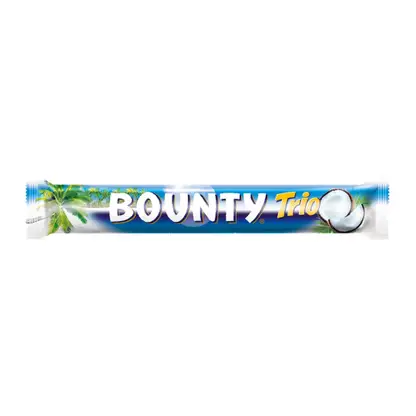 Изображение товара Шоколадный батончик с нежной мякотью кокоса Bounty Trio 82.5г