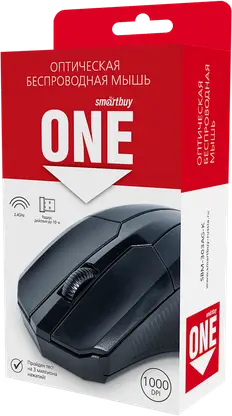 Мышь беспроводная Smartbuy One 302AG-K 1000dpi 3 кнопки