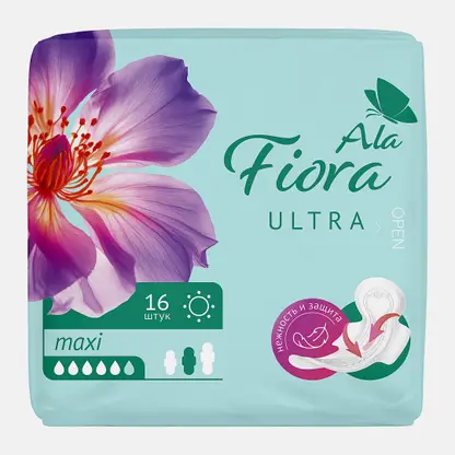 Прокладки гигиенические Aura Fiora Ultra maxi 16шт