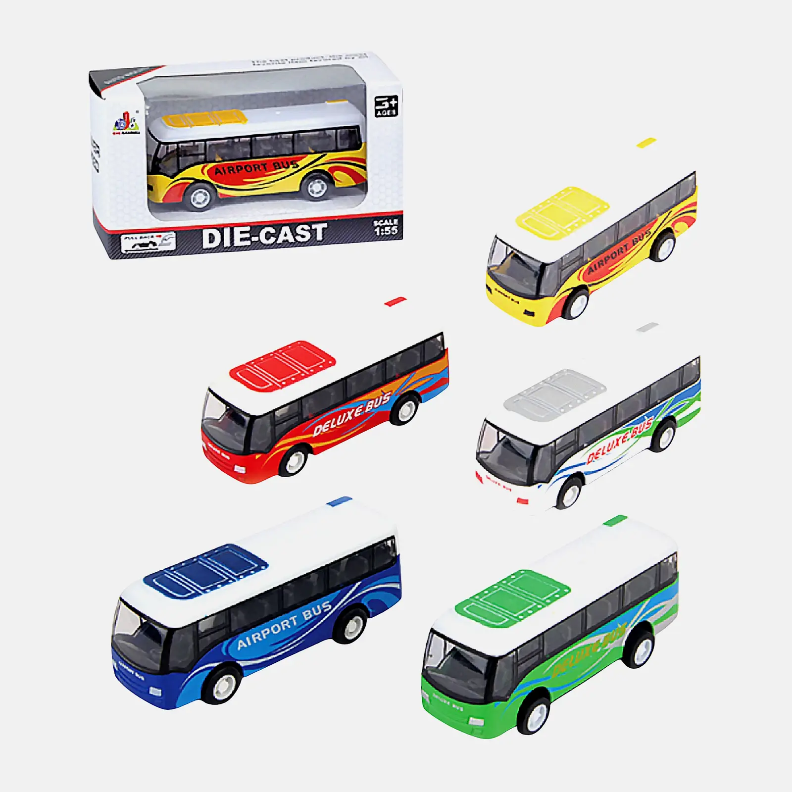 Модель автобуса 1:55 DS865 в ассортименте
