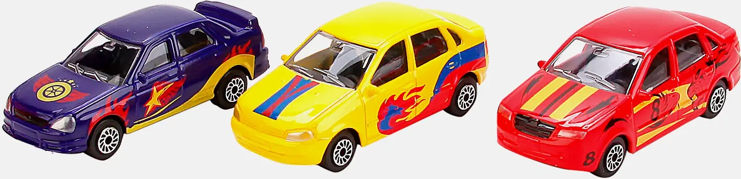 Игрушка Симбат Технопарк Газель/Лада металлическая 7.5см в ассортименте - фото 3
