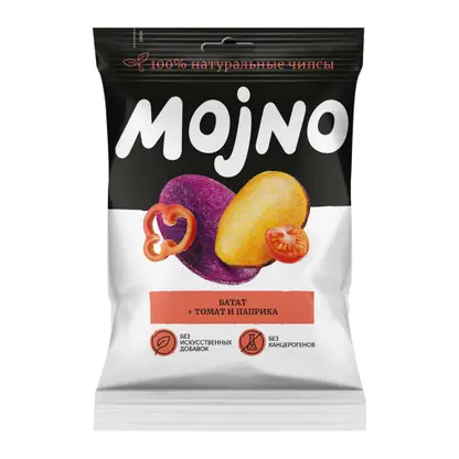 Изображение товара Чипсы из батата с томатом и паприкой Mojno 75г