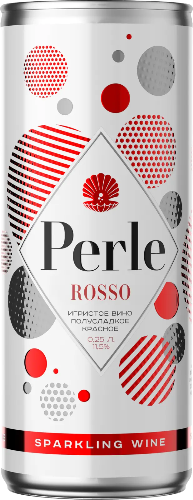 Изображение товара Вино игристое La Petite Perle красное полусладкое 11.5% 250мл