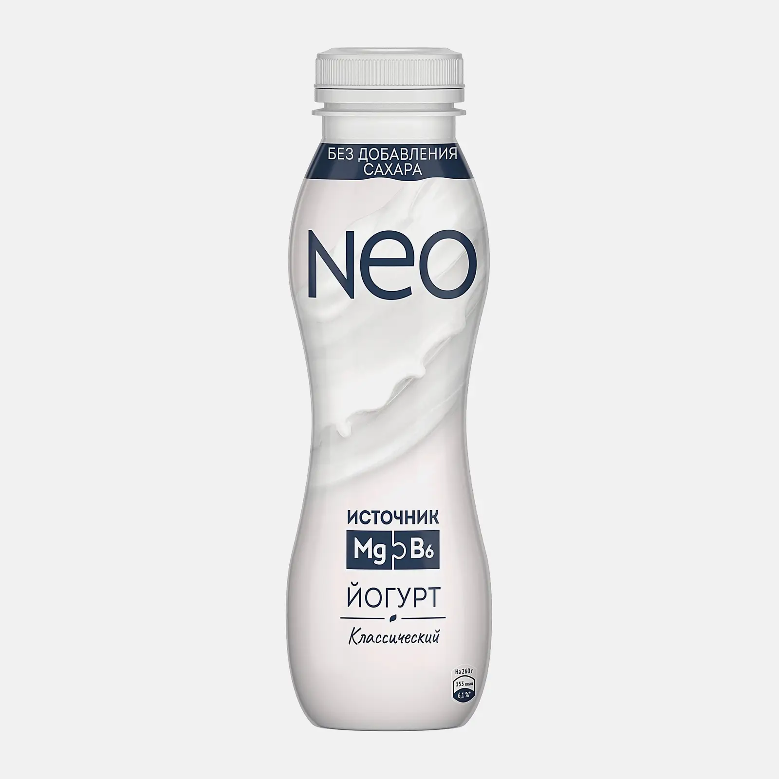 Питьевой йогурт Классический 100% натуральные ингредиенты + Mg и B6 Neo 1.9% 260г