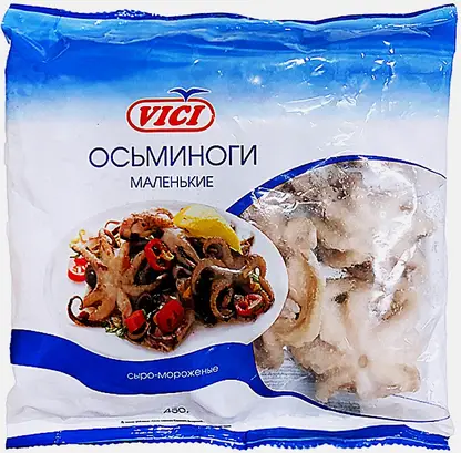 Осьминоги Vici маленькие 60/80 свежемороженый 450г