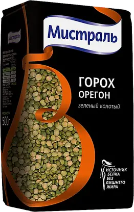 Горох Мистраль Зеленый колотый 500г