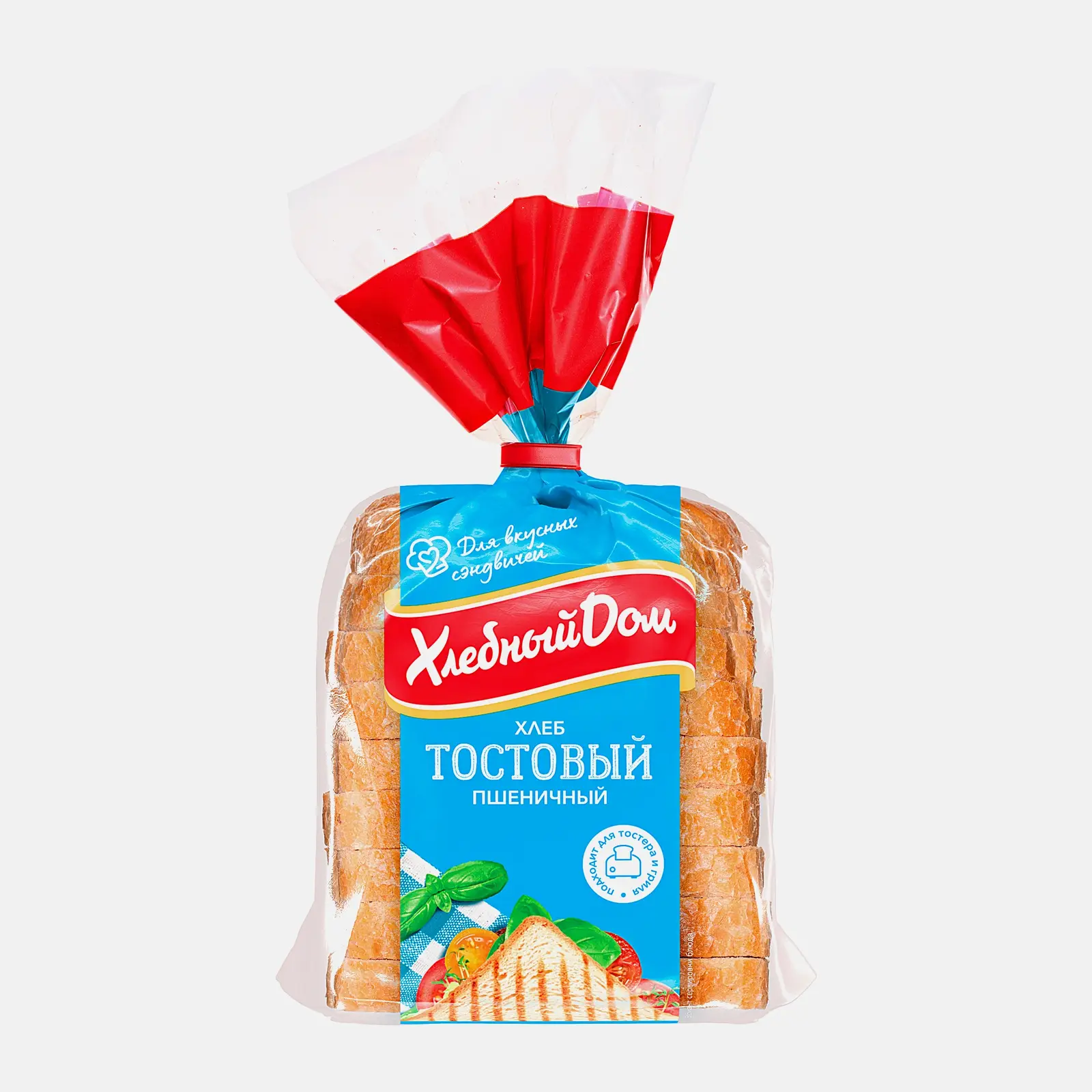 Изображение товара Хлеб Тостовый пшеничный нарезанный Хлебный дом 350г