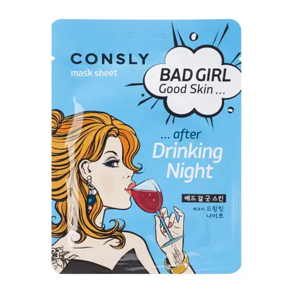 Изображение товара Маска для лица Consly Bad Girl Good Skin Тканевая после вечеринки