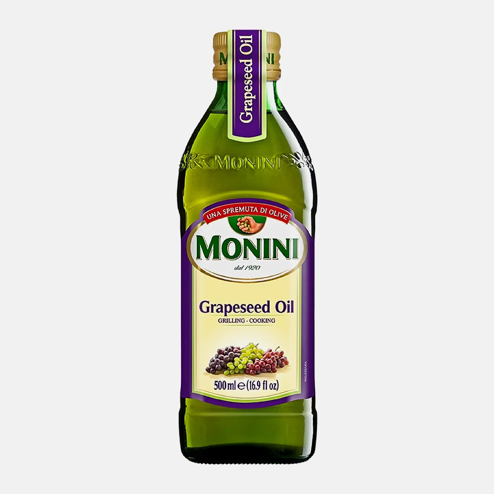 Изображение товара Масло виноградное Monini Grapeseed Oil 500 мл для жарки и салатов