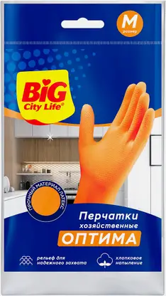 Перчатки латексные Big City Life Оптима М ЭР