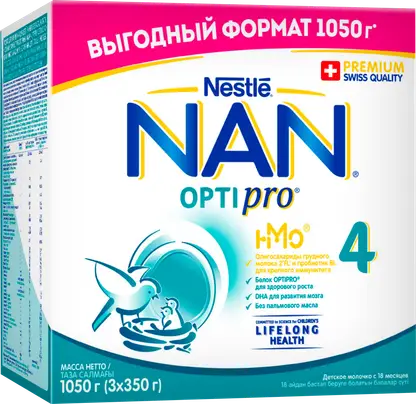 Изображение товара Сухая молочная смесь c 18 месяцев Nan 4 Optipro 1.05кг