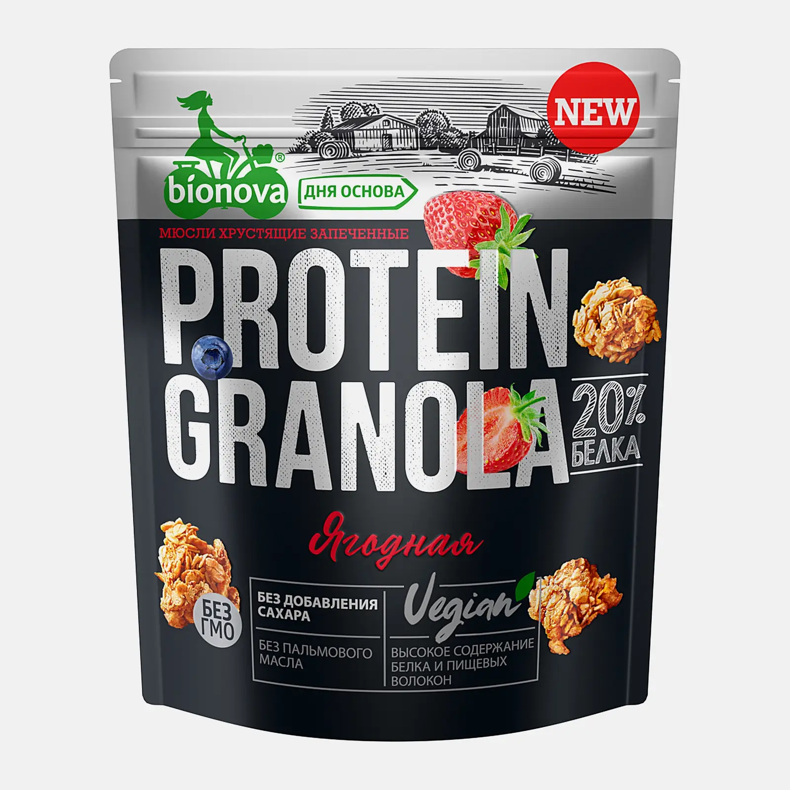 Изображение товара Гранола протеиновая ягодная Bionova 280г