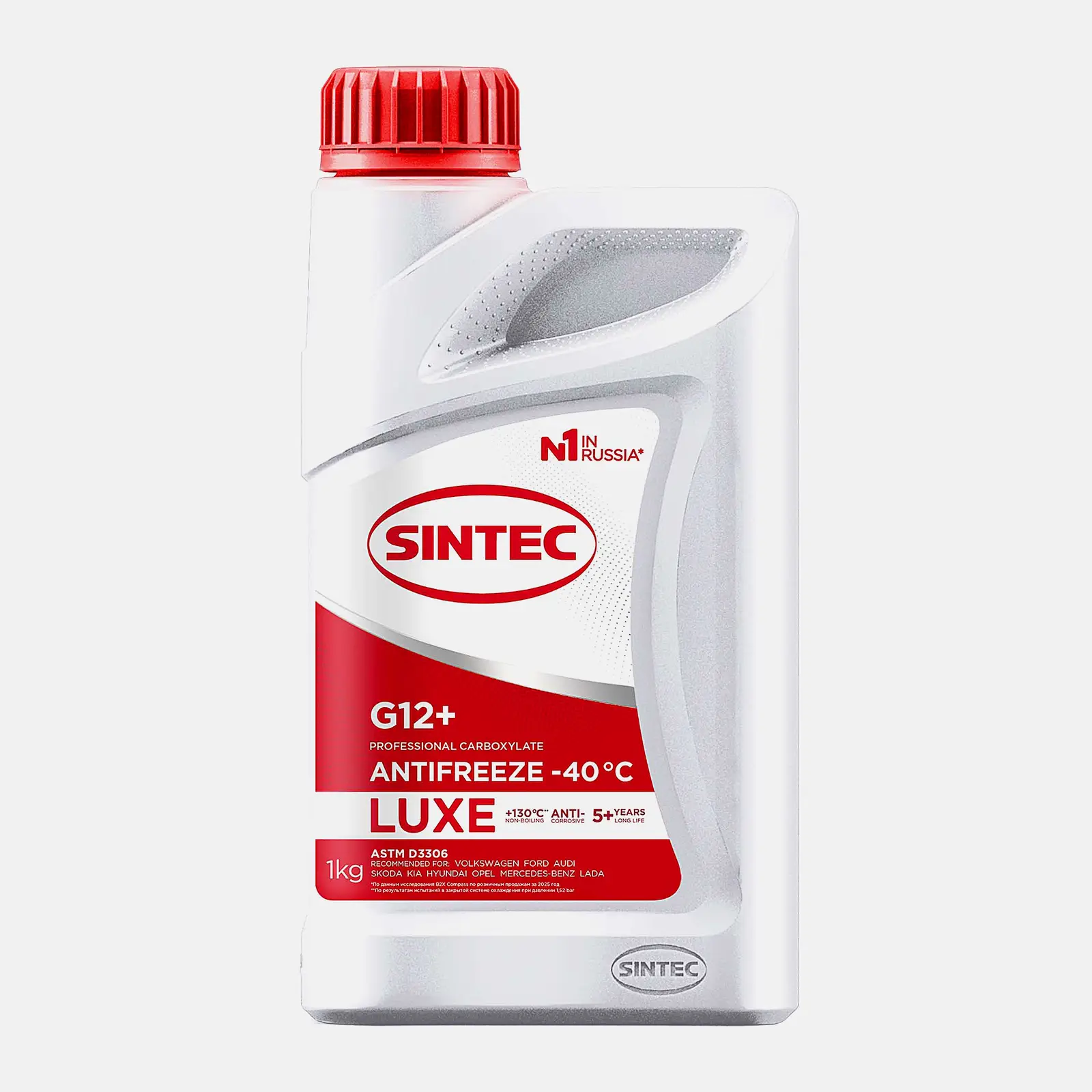 Антифриз Sintec Luxe G12+ красный 1л