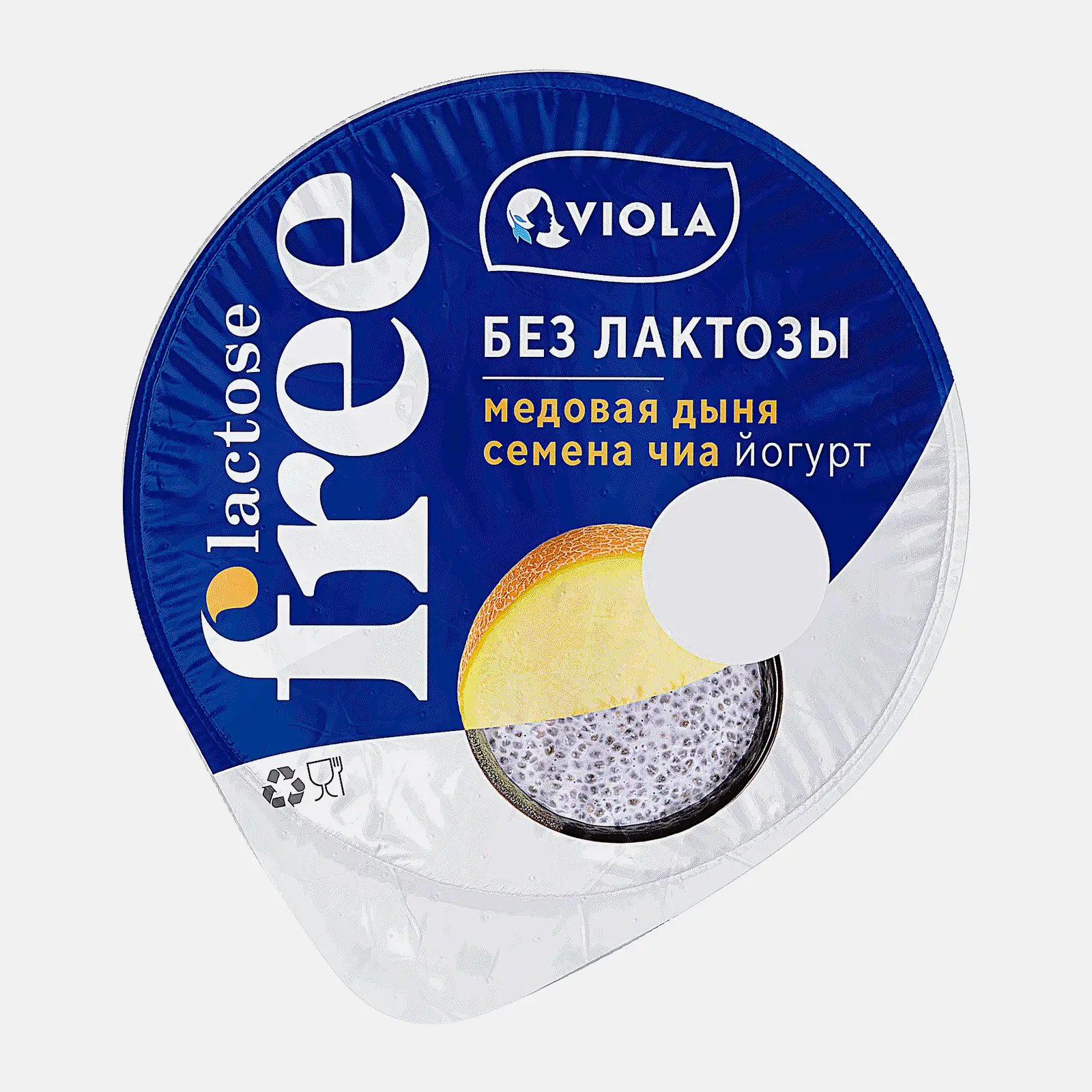 Йогурт медовая дыня и семена чиа безлактозный Viola Free 2.7% 180г - фото 2