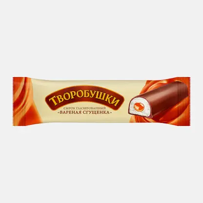 Сырок творожный глазированный Творобушки с вареной сгущенкой 20% 40г