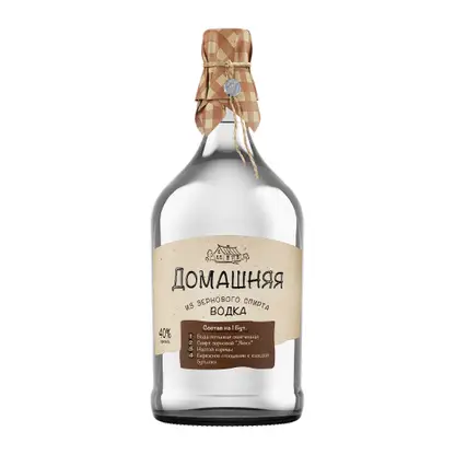 Изображение товара Водка Питейный Дом Домашняя 40% 1л - классическая российская водка