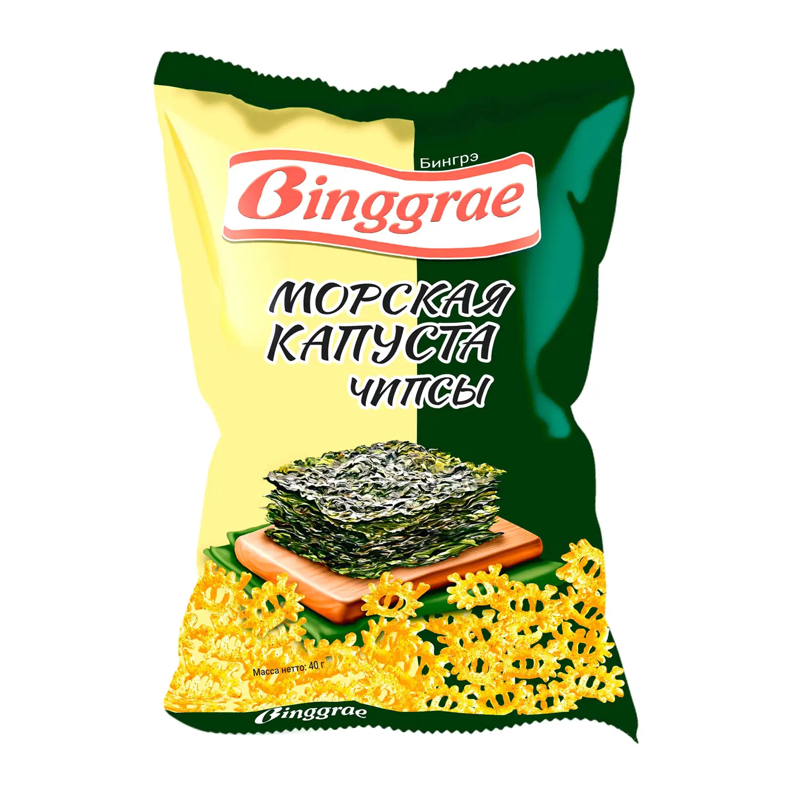 Изображение товара Чипсы Binggrae со вкусом морской капусты 40г