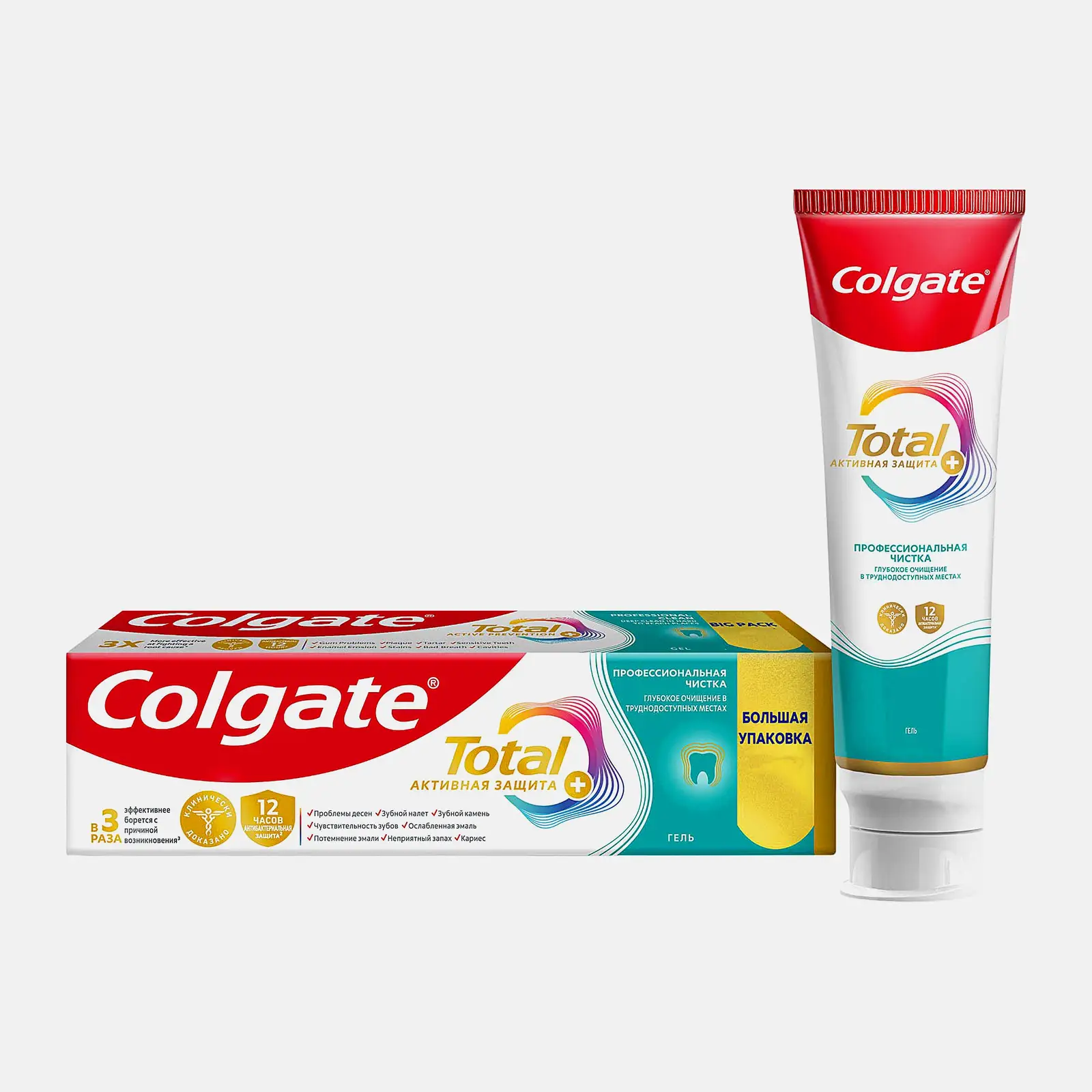 Паста зубная Colgate Total 12 Профессиональная чистка Гель 125мл Паста зубная Colgate Total 12 Профессиональная чистка Гель 125мл