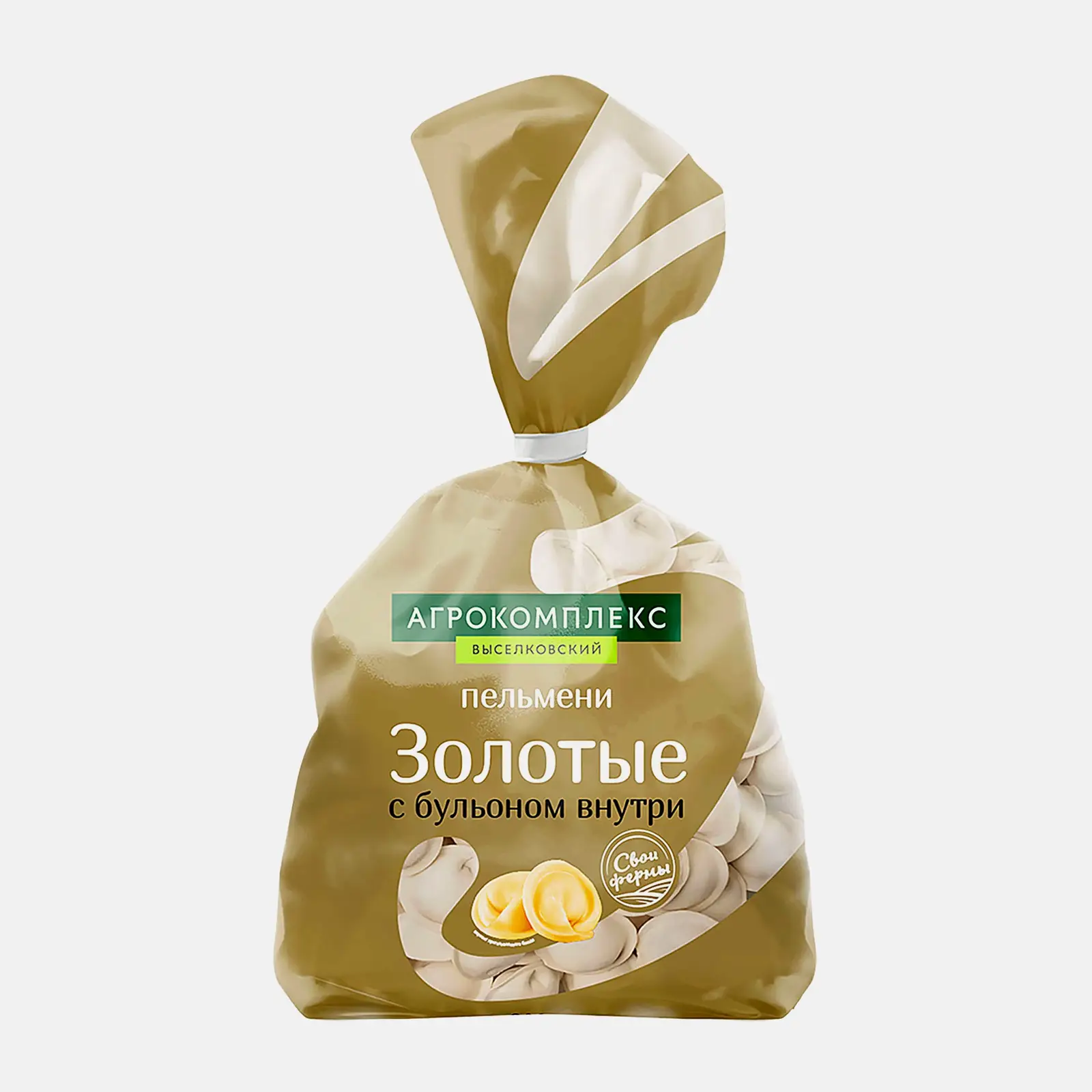 Пельмени Агрокомплекс Золотые с бульоном 800г Пельмени Агрокомплекс Золотые с бульоном 800г