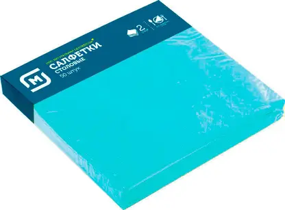 Изображение товара Бумажные салфетки Магнит 2 слоя пастельных цветов 24*24см 50шт в ассортименте