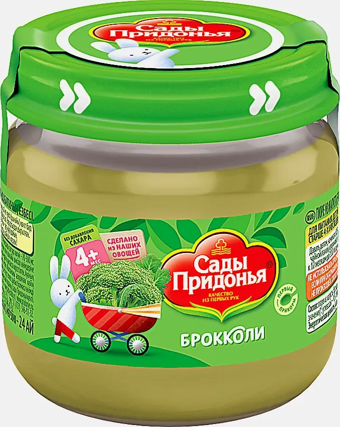 Изображение товара Пюре Сады Придонья Брокколи 80г