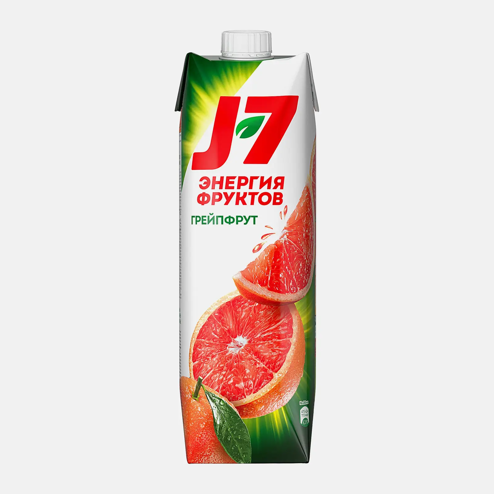 Изображение товара Нектар J7 с мяготью грейпфрутовый 0. 97 л - натуральный фруктовый напиток