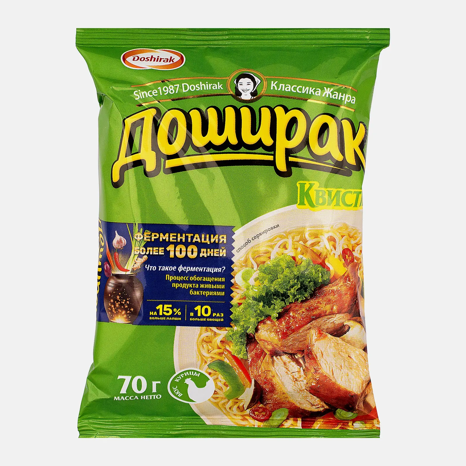 Изображение товара Лапша Доширак Квисти со вкусом курицы 70г
